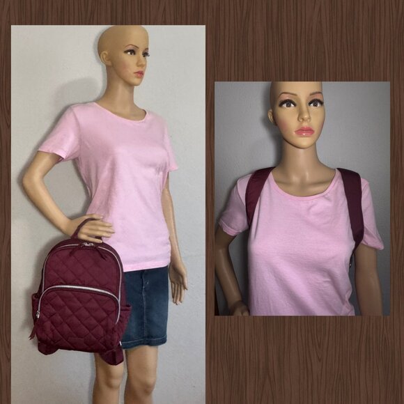 Vera Bradley Small Backpack in Performance Twill Raisin NWT - Picture 6 of 12